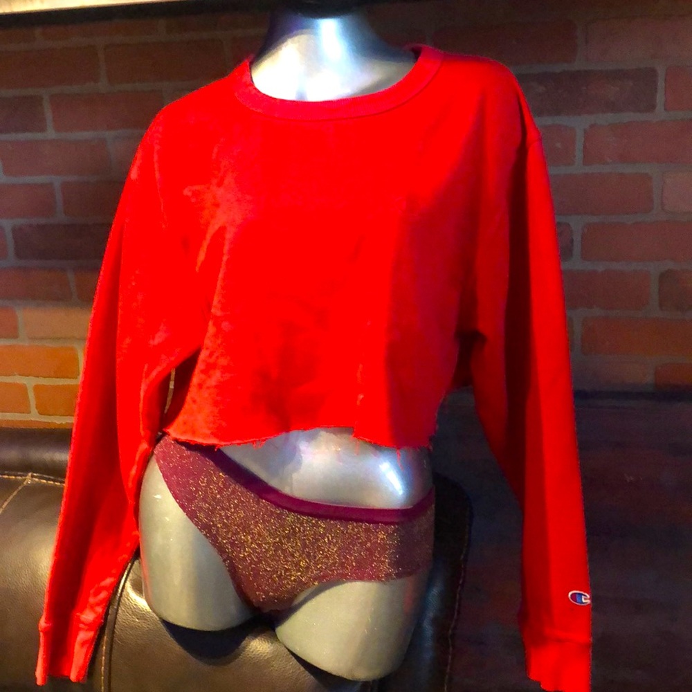 Champion cropped sweatshirt, ladies S